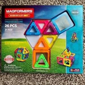 MAGFORMERS Building Set - 26 pcs- NEON COLOR NIB